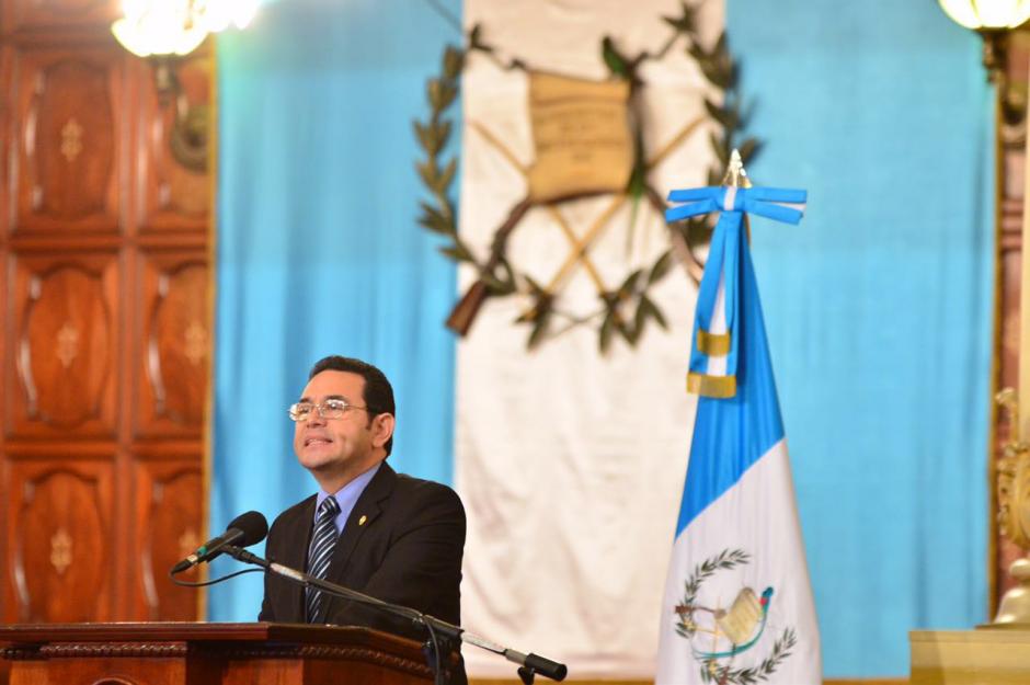 Jimmy Morales present&oacute; su propuesta de reforma fiscal. (Foto: Jes&uacute;s Alfonso/Soy502)