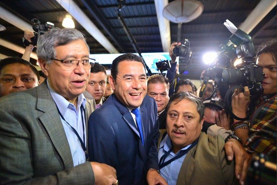 Jimmy Morales es el ganador de la primera vuelta de Elecciones y espera la segunda vuelta, el 25 de octubre. &nbsp;(Foto: Wilder López/Soy502)&nbsp;