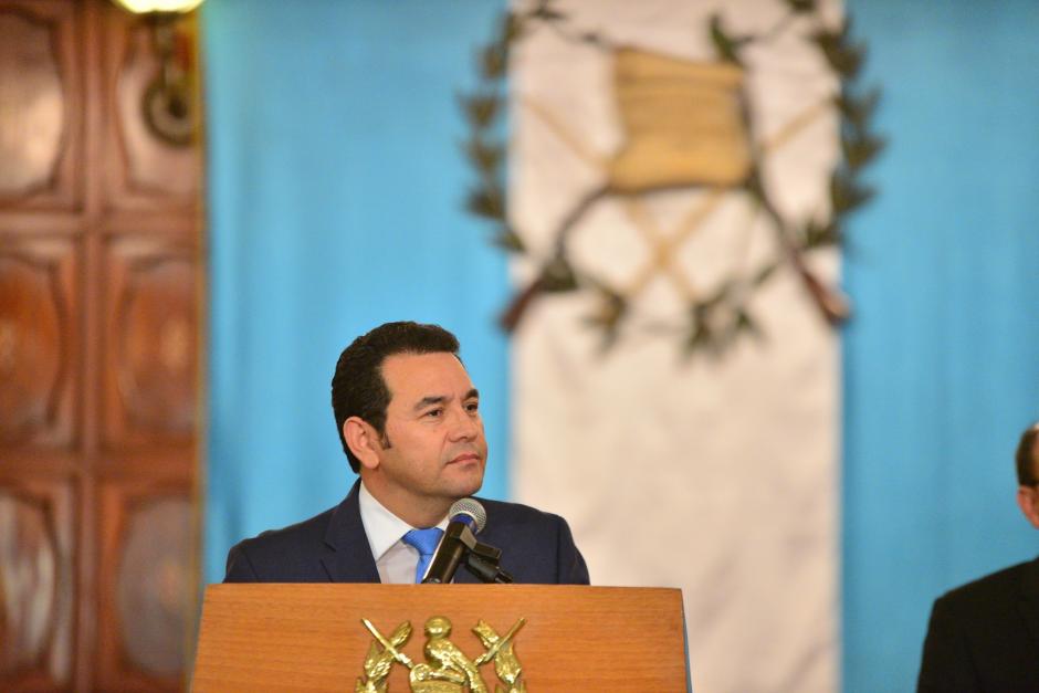 El presidente ofreci&oacute; conferencia de prensa a los 10 d&iacute;as de haber tomado posesi&oacute;n. (Foto: Wilder L&oacute;pez/Soy502)