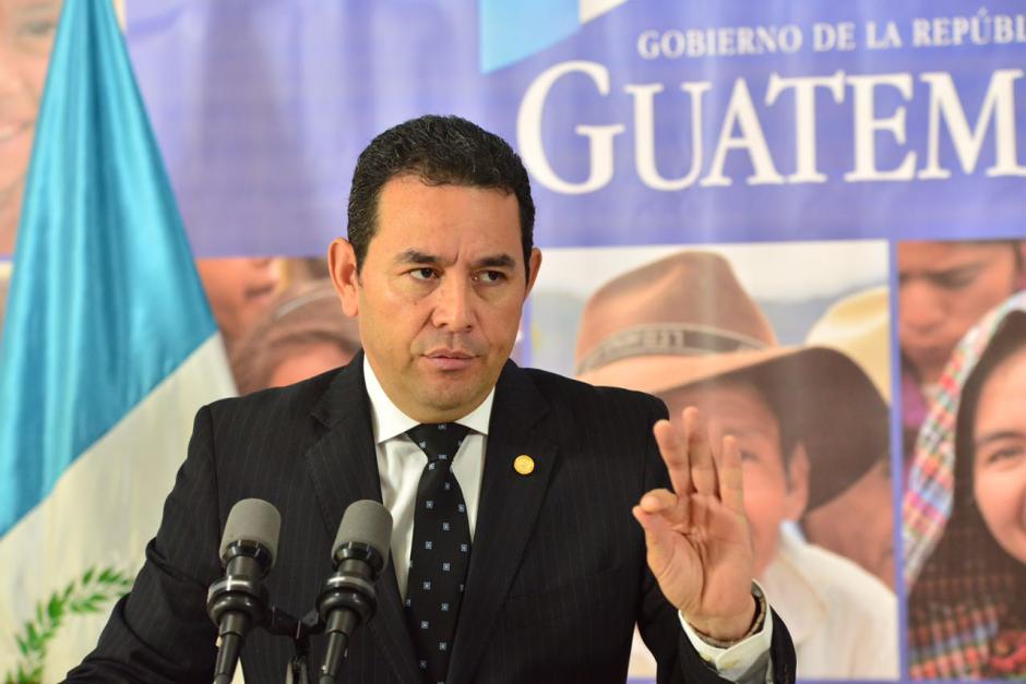 Jimmy Morales dijo que la tragedia sucedida en Hogar Seguro no fue un crimen de Estado. (Foto: Jes&uacute;s Alfonso/Soy502)