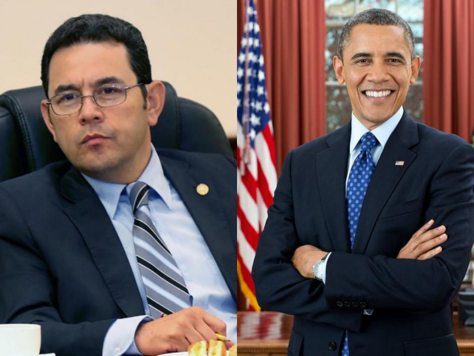 El Presidente compar&oacute; que le est&aacute;n saliendo canas como al presidente de EE.UU. (Foto: Soy502)