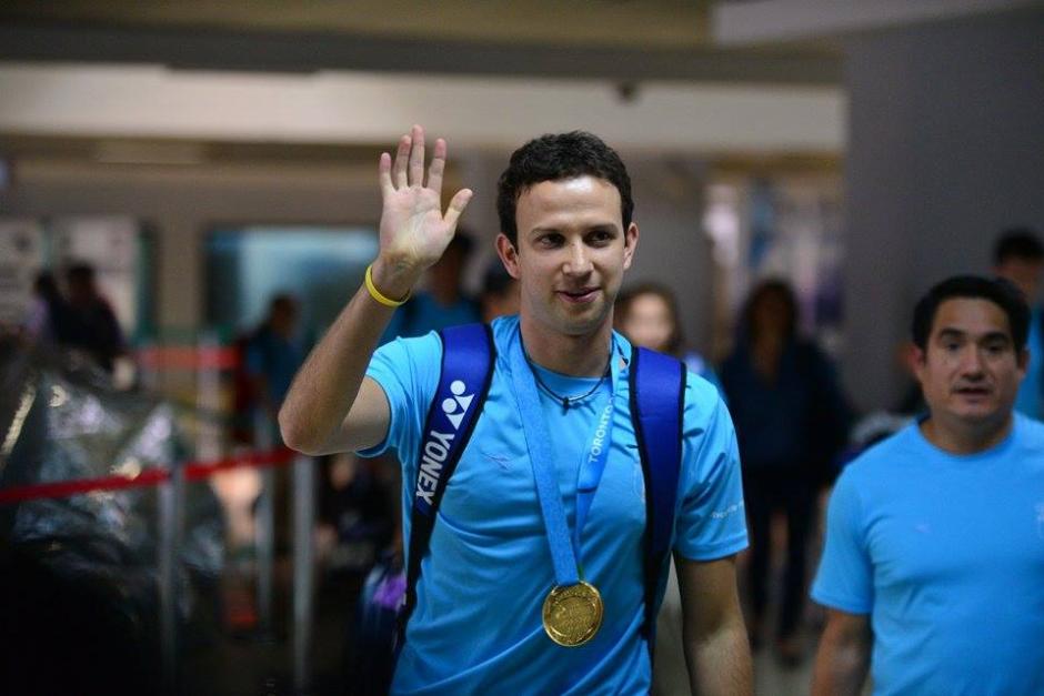 Kevin Cord&oacute;n retorn&oacute; a Guatemala luego de su buena participaci&oacute;n en los Juegos Panamericanos de Toronto. &nbsp;(Foto: Wilder L&oacute;pez/Soy502)&nbsp;