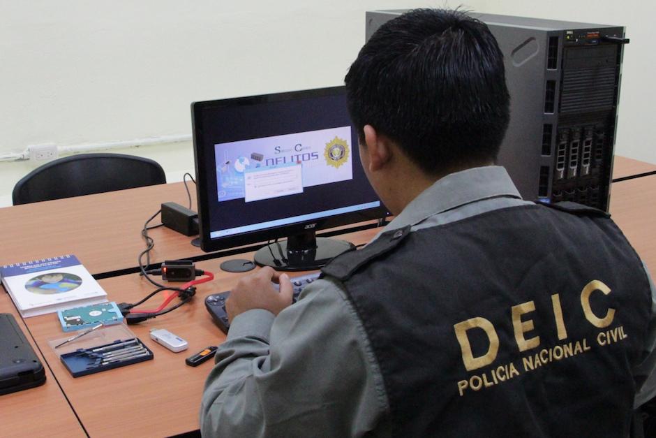 La unidad de cibercrimen de la PNC investiga casos como estos. (Foto: PNC) 