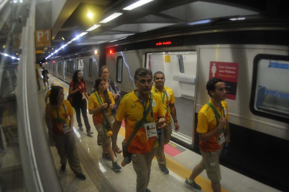 Los voluntarios y visitantes de los Juegos Ol&iacute;mpicos podr&aacute;n usar desde esta semana una nueva l&iacute;nea de metro. (Foto: Pedro Pablo MIjangos/Soy502)