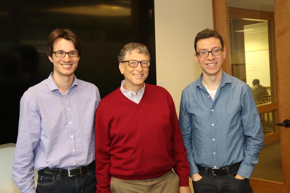 Luis Von Ahn también se reunión hoy con el genio de la computación Bill Gates para hablar de su aplicación Duolingo. (Foto: Facebook/Luis Von Ahn)
