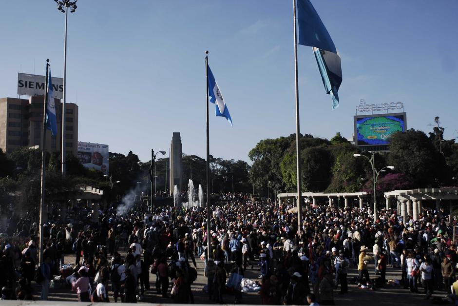 En enero de 2014 el Magisterio Nacional efectu&oacute; una manifestaci&oacute;n en la ciudad capital en demanda de un mayor presupuesto. (Foto: Jes&uacute;s Alfonso/Soy502)&nbsp;