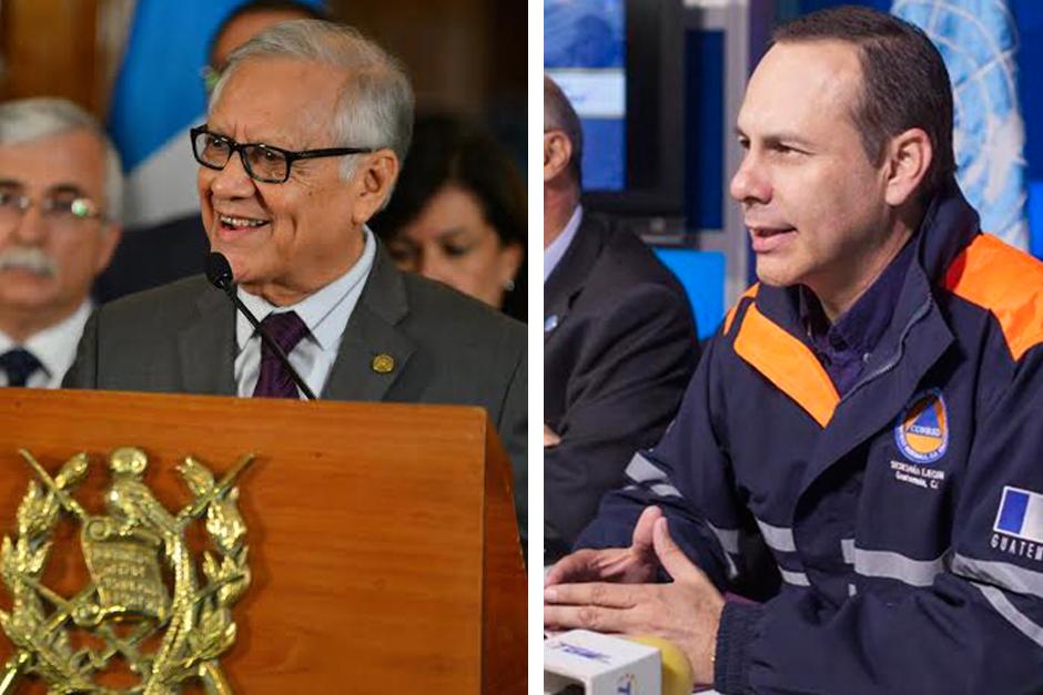Los Alejandro Maldonado, uno al frente de la vicepresidencia y el otro en la Conred. (Foto: Soy502)&nbsp;