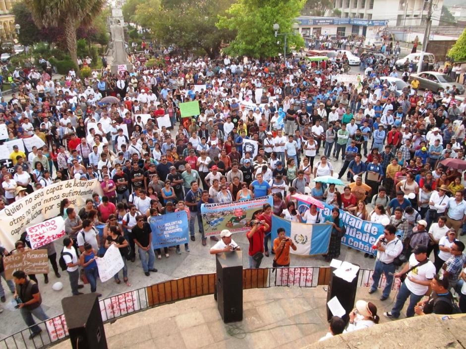 Cobán se sumó a las marchas en contra de la corrupción. (Foto: Selvin Pérez/Nuestro Diario)