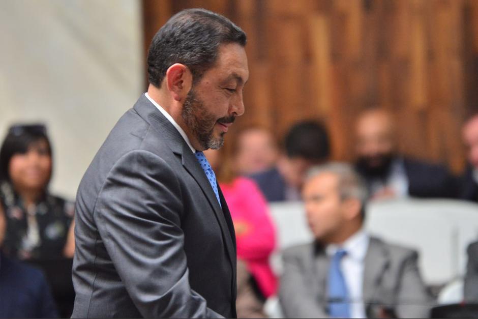Mauricio L&oacute;pez Bonilla ofreci&oacute; su primera declaraci&oacute;n en el caso Cooptaci&oacute;n del Estado. (Foto: Jes&uacute;s Alfonso/Soy502)