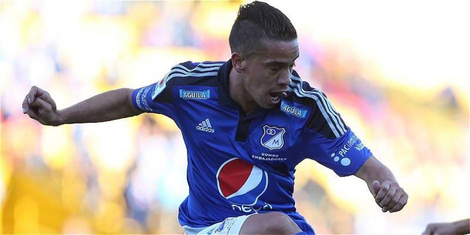 Maxi Nu&ntilde;ez fue protagonista en el partido de Millonarios frente a &Aacute;guilas Doradas, pero no por un tema futbol&iacute;stico. (Foto: F&uacute;tbolred)