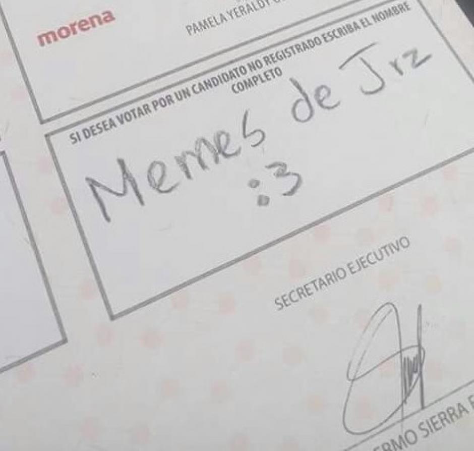 Durante las recientes elecciones en Chihuahua, M&eacute;xico, los votantes utilizaron su ingenio. (Foto: tiempo.com.mx)