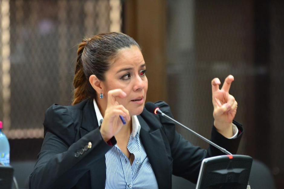 Claudia M&eacute;ndez ex intendente de aduanas concluy&oacute; su declaraci&oacute;n en la audiencia por el caso La L&iacute;nea. &nbsp;(Foto: Jes&uacute;s Alfonso/Soy502)&nbsp;