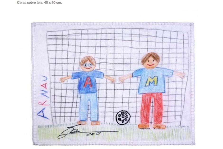  Messi y Cristiano Ronaldo se ponen a dibujar por una buena causa