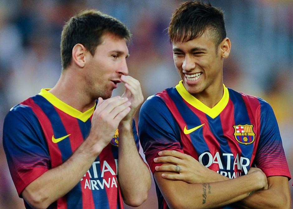 Neymar y Messi toman la misma marca de vino. (Foto: Twitter)