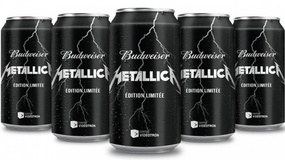 La banda thrash metal estadounidense Metallica, ha unido fuerzas con Budweiser para lanzar una nueva l&iacute;nea de cervezas que estar&aacute; a la venta a partir del 28 de septiembre. (Foto: sopitas.com)