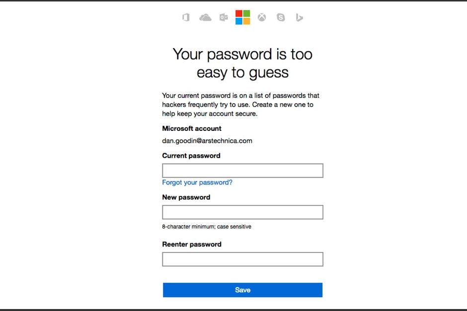 La compa&ntilde;&iacute;a impedir&aacute; crear contrase&ntilde;as que sean f&aacute;ciles de adivinar. (Foto: Microsoft)