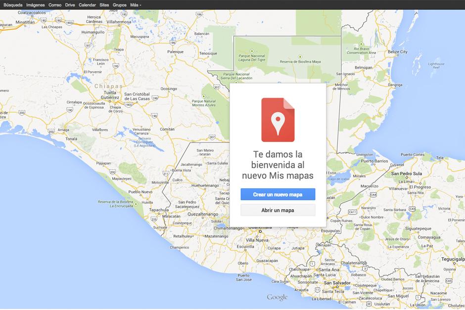 Google cambia la interfaz de la aplicaci&oacute;n "Mis mapas".&nbsp;