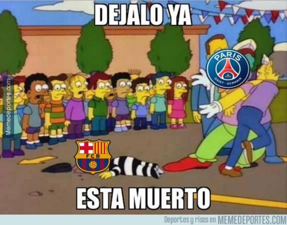 El PSG gole&oacute; 4-0 al Barcelona y los "memes" aparecieron de inmediato. (Imagen: memedeportes.com)