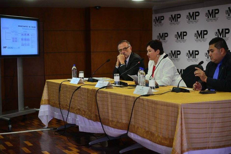 La CICIG y el MP dieron conferencia de prensa sobre el caso de corrupción en el IGSS que relaciona a Gustavo Alejos. &nbsp;(Foto: &nbsp;Wilder López/Soy502)&nbsp;
