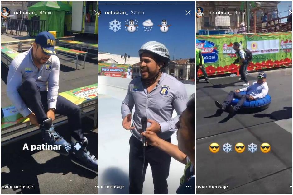 El alcalde de Mixco pas&oacute; una ma&ntilde;ana divertida en el Festival Navide&ntilde;o de la Sexta. (Foto: Instagram/Neto Bran)