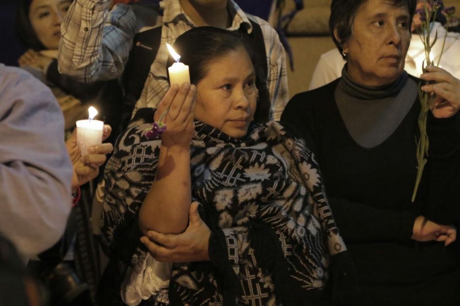 La protesta fue tambi&eacute;n silenciosa. (Foto: Alejandro Balan/Soy502) 