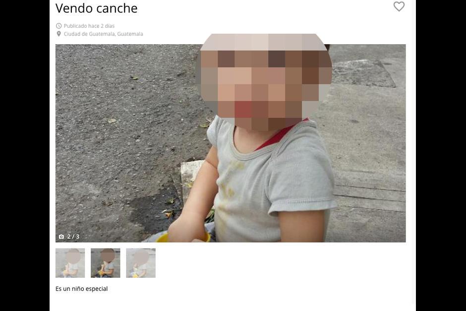 Autoridades investigan el anuncio sobre un supuesto ni&ntilde;o en venta en la zona 3 capitalina. (Foto: Archivo/Soy502)