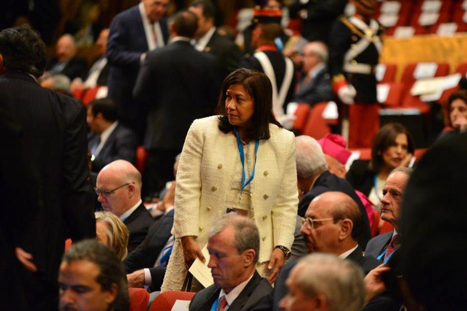 La congresista en Estados Unidos de origen guatemalteco, Norma Torres asiste al cambio de mando de autoridades. &nbsp;(Foto: &nbsp;Wilder L&oacute;pez/Soy502)&nbsp;