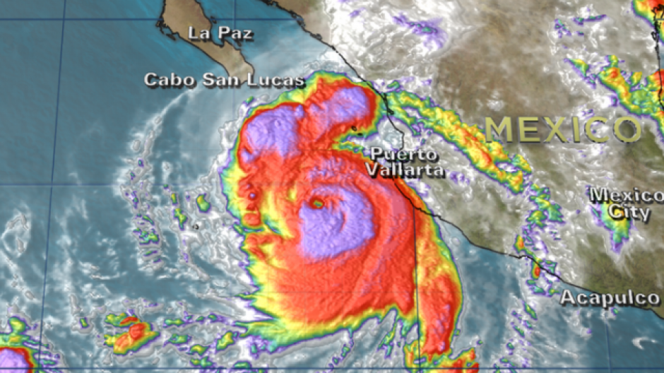 Baja California en Alerta por el Hurac&aacute;n Odile. &nbsp;(Foto: twitter)