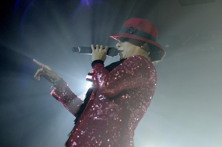 Olga Ta&ntilde;&oacute;n luci&oacute; hermosa en su presentaci&oacute;n de Guatemala. (Foto: Esteban Biba/Soy502)&nbsp;