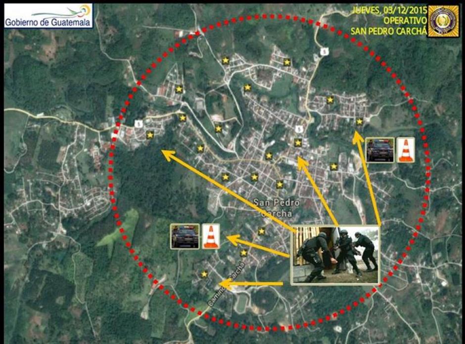El operativo tuvo lugar en San Pedro Carchá, Alta Verapaz. (Imagen: PNC)