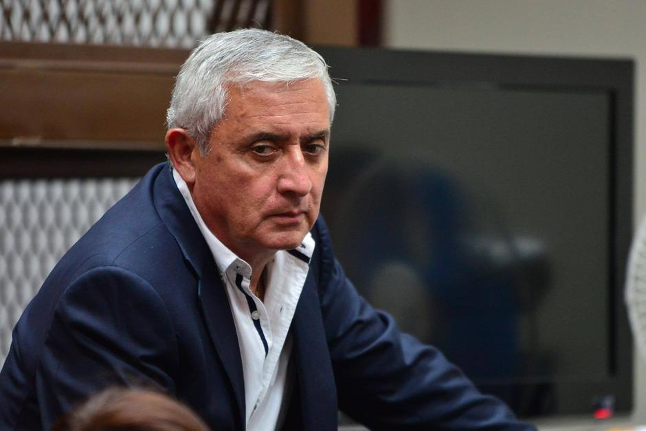 El expresidente escuch&oacute; los argumentos de su abogado. (Foto: Jes&uacute;s Alfonso/Soy502)