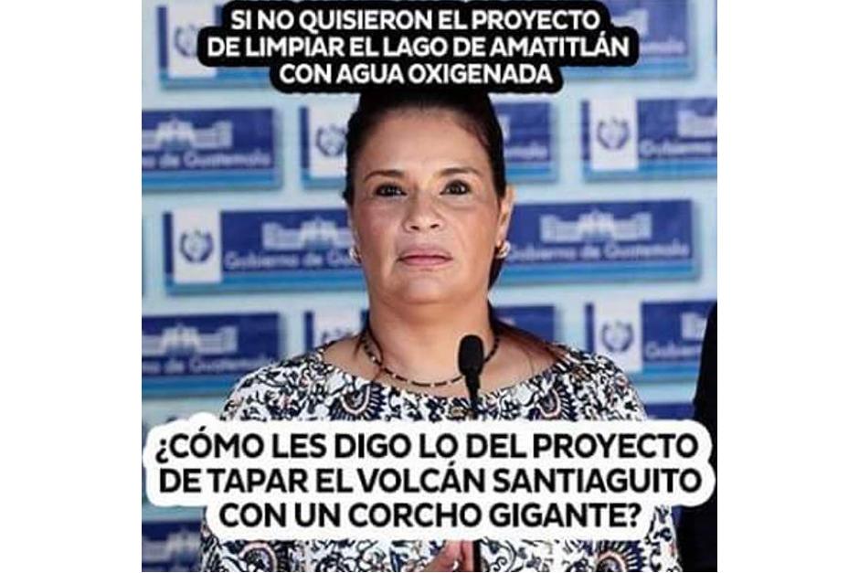 Las redes sociales proponen trabajos para la Vicepresidenta Roxana Baldetti. (Imagen: Twitter)