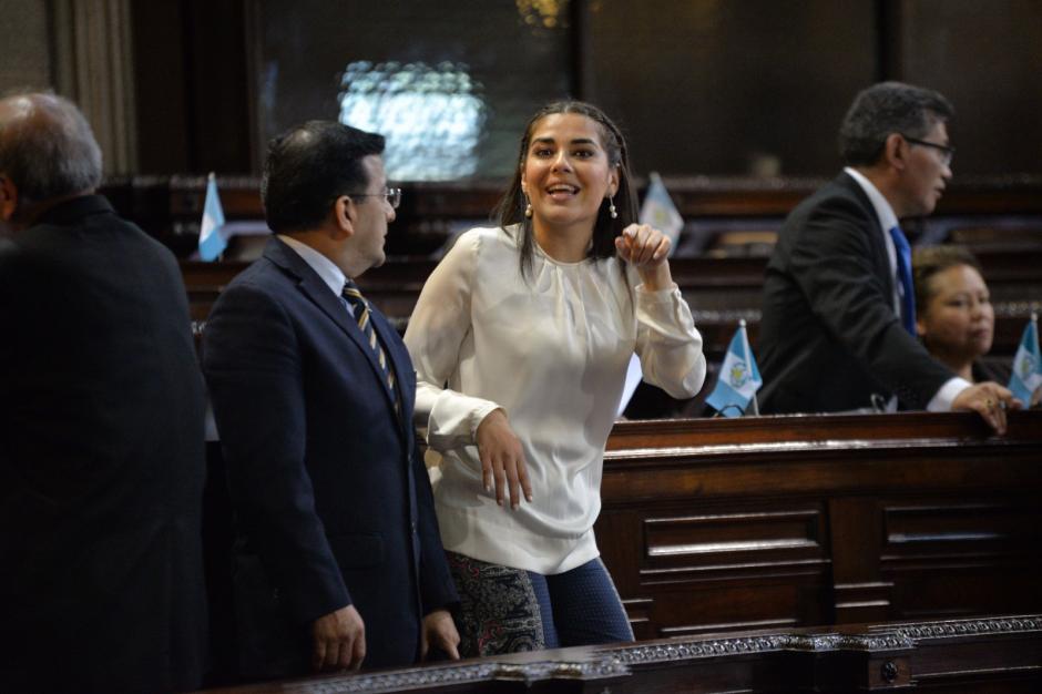 La diputada Patricia Sandoval se desmarc&oacute; antes de la votaci&oacute;n de Rabb&eacute;. (Foto: Wilder L&oacute;pez/Soy502)