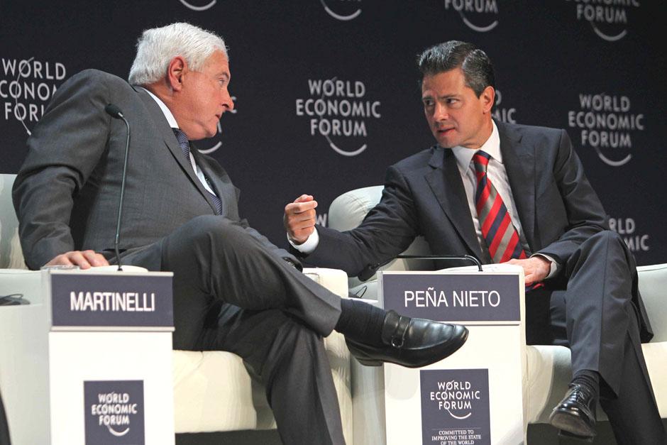 Enrique Pe&ntilde;a Nieto y Ricardo Martinelli, presidentes de M&eacute;xico y Panam&aacute; respectivamente, firmar&aacute;n un Tratado de Libre Comercio (TLC) este jueves (Foto: EFE)