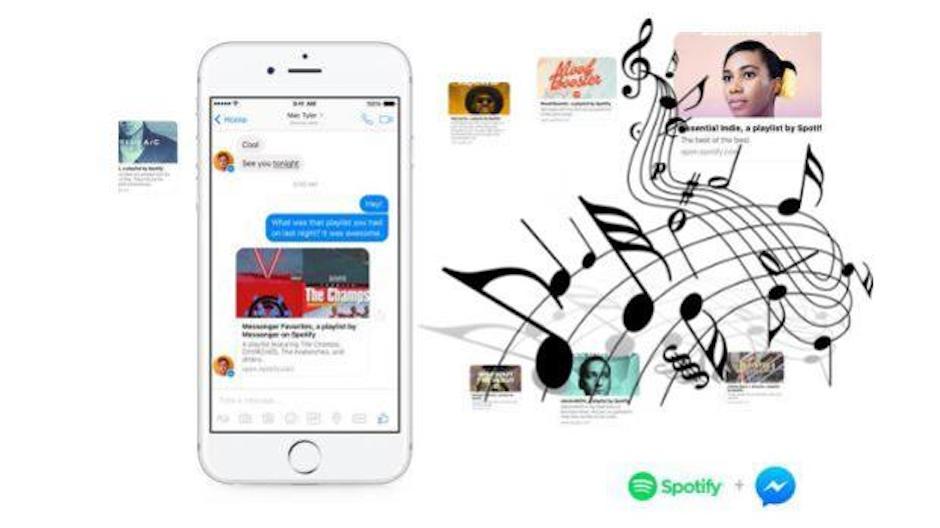 Ahora es posible compartir m&uacute;sica con Facebook Messenger y Spotify. (Foto: posta.com.mx)