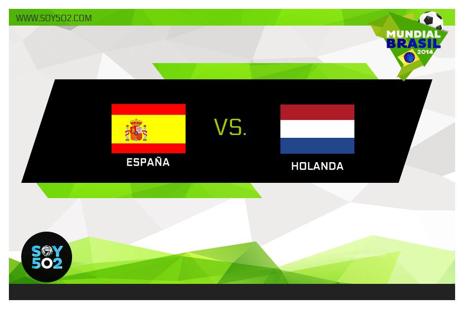 Seguimiento en directo del juego Espa&ntilde;a- Holanda.
