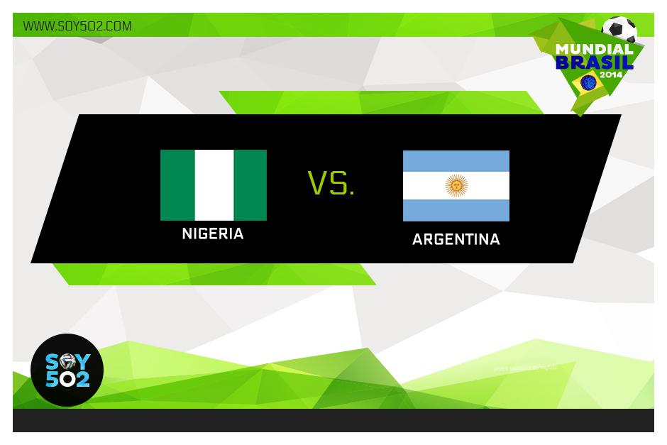 Seguimiento en directo del juego Nigeria- Argentina.&nbsp;