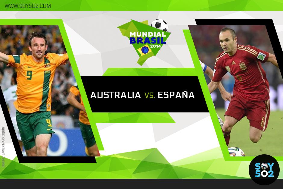 Australia y Espa&ntilde;a, eliminados del Mundial, buscar&aacute;n despedirse con triunfo. (Foto: Soy 502)