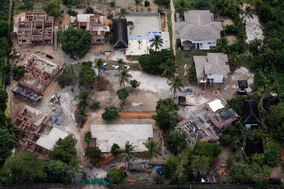 Vista a&eacute;rea de Santo Andr&eacute; el pueblo donde la selecci&oacute;n alemana construy&oacute; su bunker en busca de conquistar el Mundial Brasil 2014. (Foto: Lance)