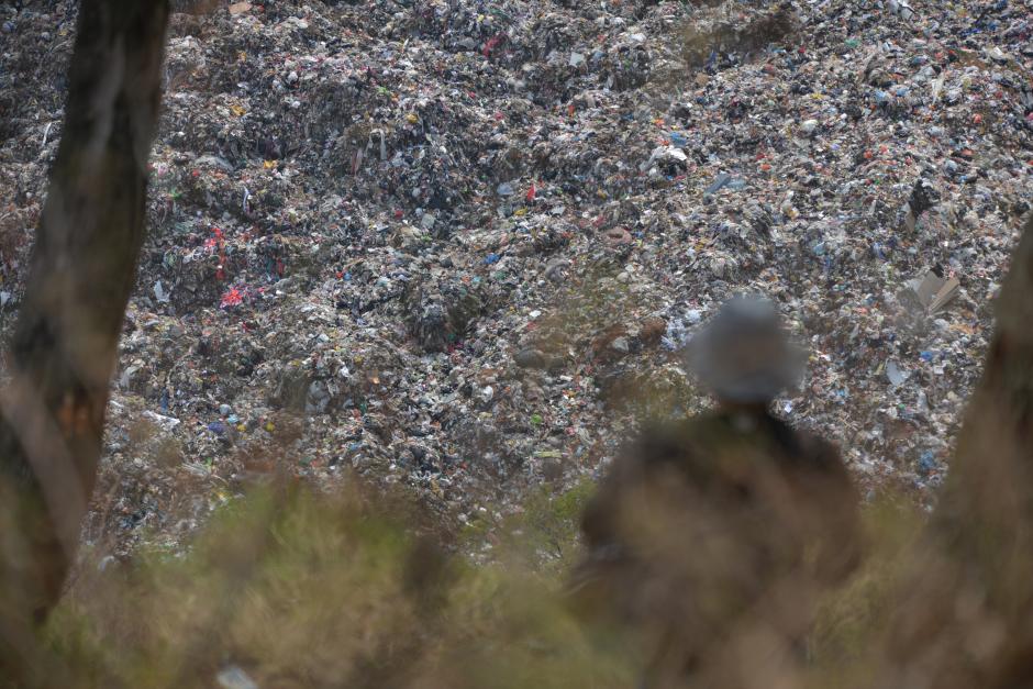 El deslave sucedió en el patio 7 del relleno sanitario de la zona 3. (Foto: Wilder López/Soy502)