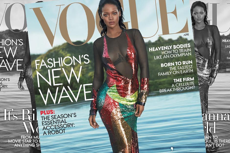 Rihanna estar&aacute; en la portada de la edici&oacute;n de abril de la revista Vogue. (Foto: Vogue)