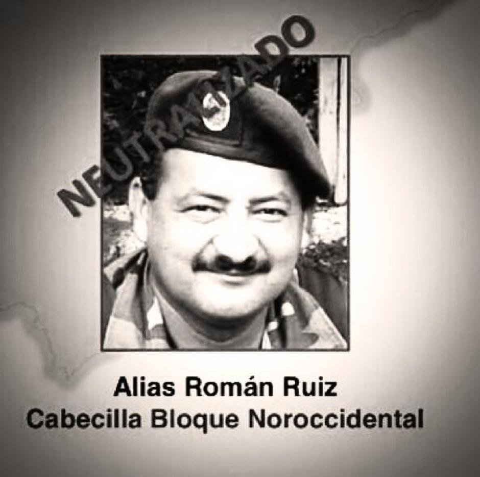 Imagen del comandante de las FARC, Alias Roman Ruiz, quien fue muerto hoy en combate por el Ej&eacute;rcito de Colombia. &nbsp;(Foto: Ej&eacute;rcito de Colombia)