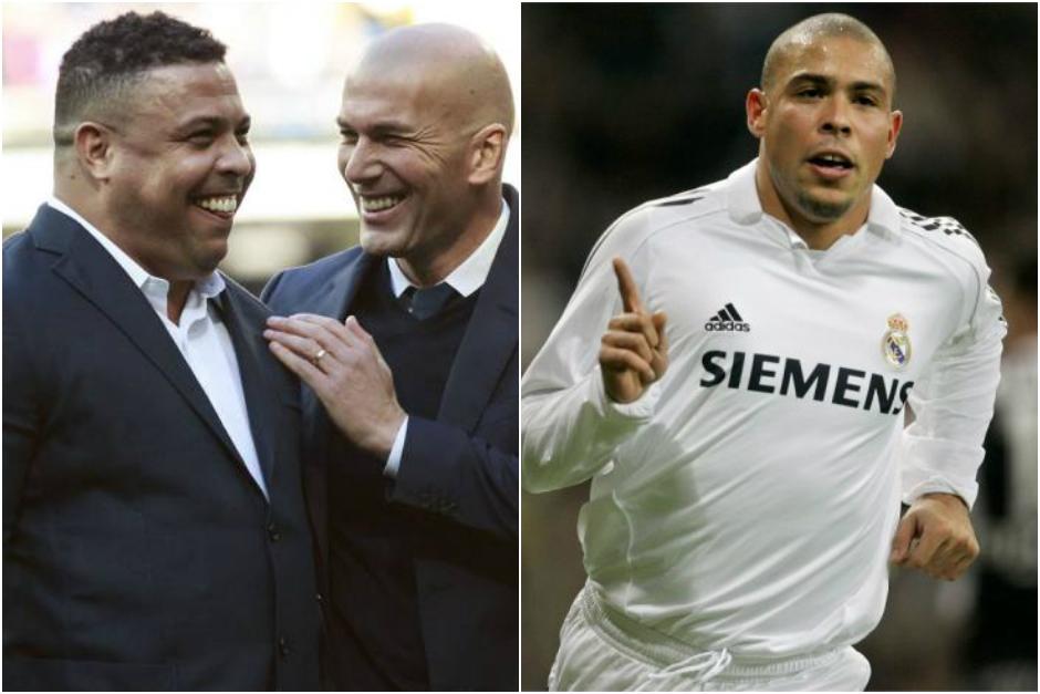 Ronaldo volvi&oacute; al c&eacute;sped del Bernab&eacute;u y fue recibido por excompa&ntilde;eros. (Foto: Marca)