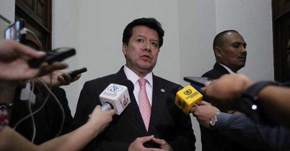 El magistrado Charchal ofrece declaraciones al conocerse que ha sido solicitado un antejuicio en su contra. (Foto: Jesús Alfonso/Soy502).