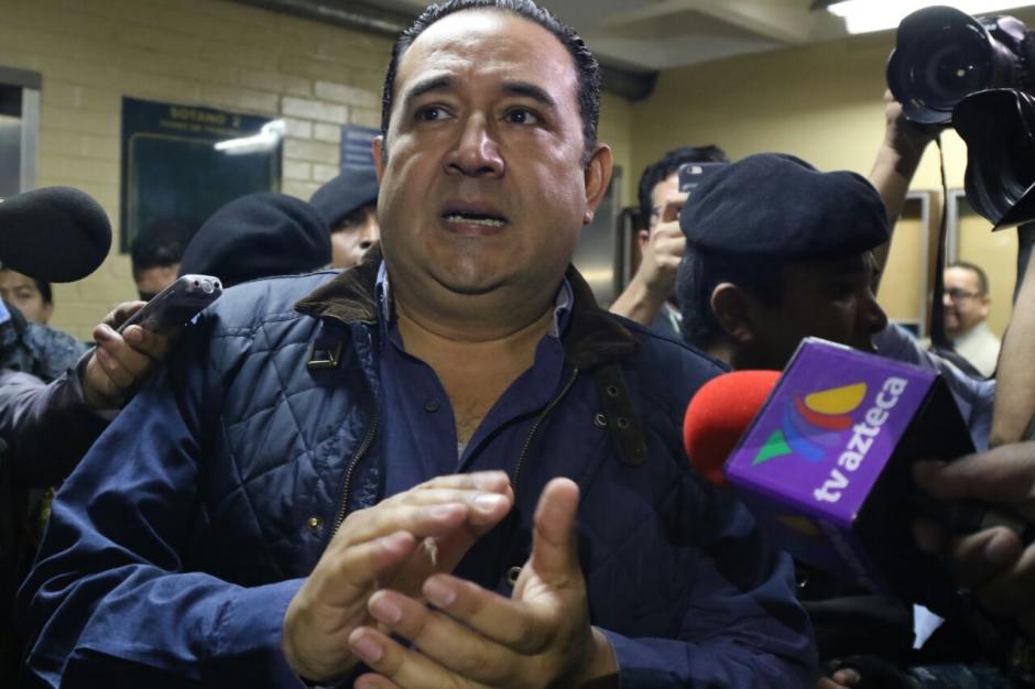 Sammy Morales, hermano del presidente de la Rep&uacute;blica Jimmy Morales, ya se encuentra en la Torre de Tribunales. (Foto: Alejandro Bal&aacute;n/Soy502)
