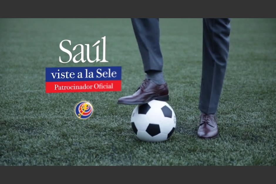 Los jugadores de la selecci&oacute;n de Costa Rica son, a partir de ahora, patrocinados por Sa&uacute;l E. M&eacute;ndez. (Foto: Sa&uacute;l E. M&eacute;ndez, Costa Rica)&nbsp;