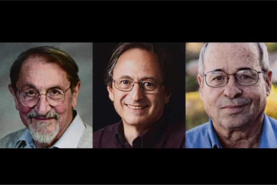 Ganadores del Nobel de Qu&iacute;mica (de izquierda a derecha) al investigador austr&iacute;aco Martin Karplus, el sudafricano Michael Levitt y al israel&iacute; Arieh Warshel.&nbsp;
