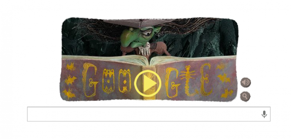 Google celebra la noche de brujas con un doogle animado. (Google)