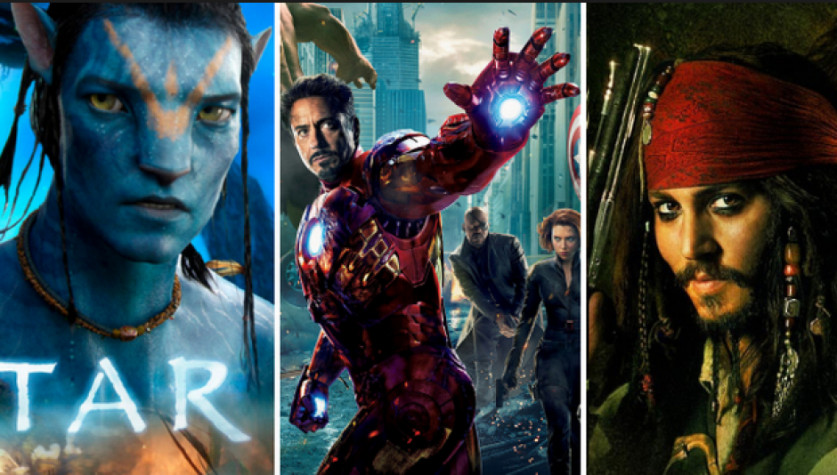 "Avatar" ocupa la primera posici&oacute;n en el ranking, seguida de "Titanic" y "Avengers".