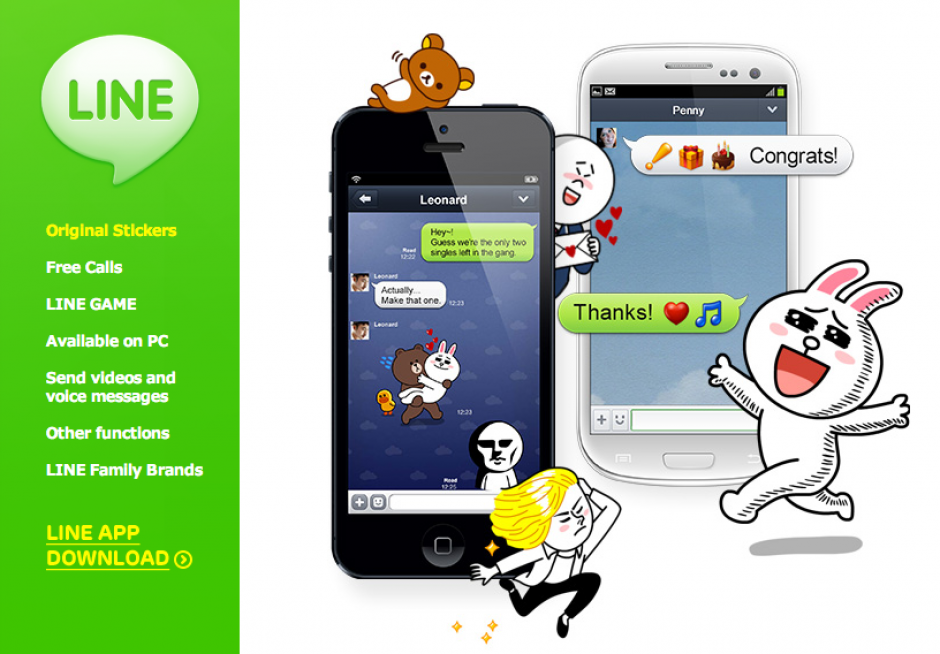 La aplicación LINE supera los 300 millones de usuarios